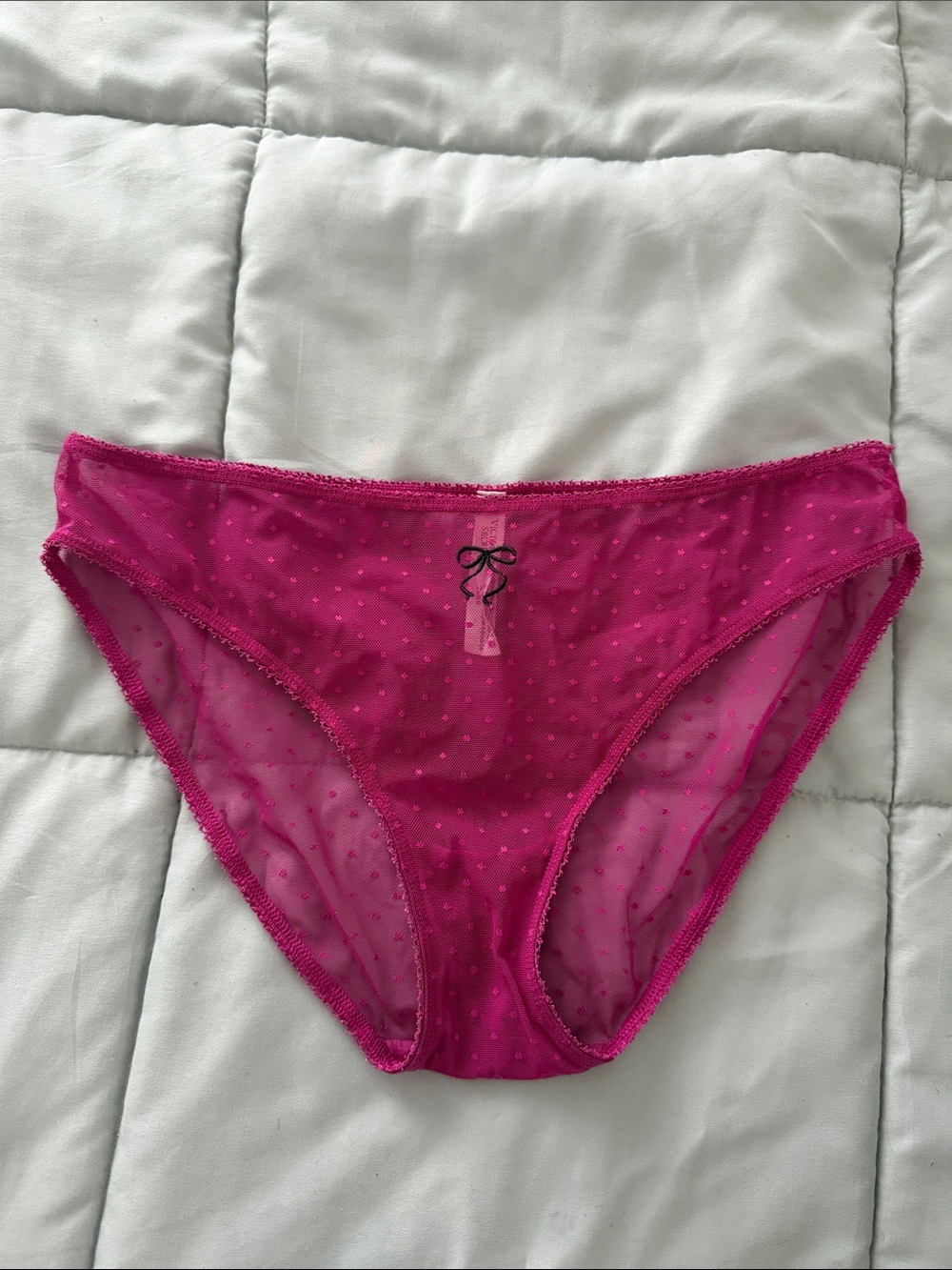 Medium Victoria’s Secret pink mesh bikini